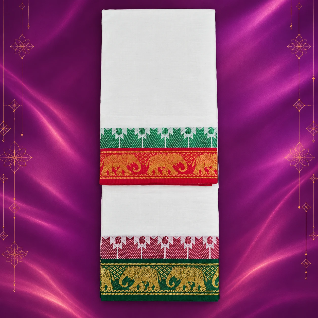 White Elephant Paisley Dhoti